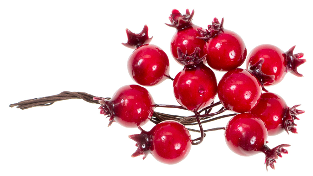 Dekobeeren 10 Stück rot