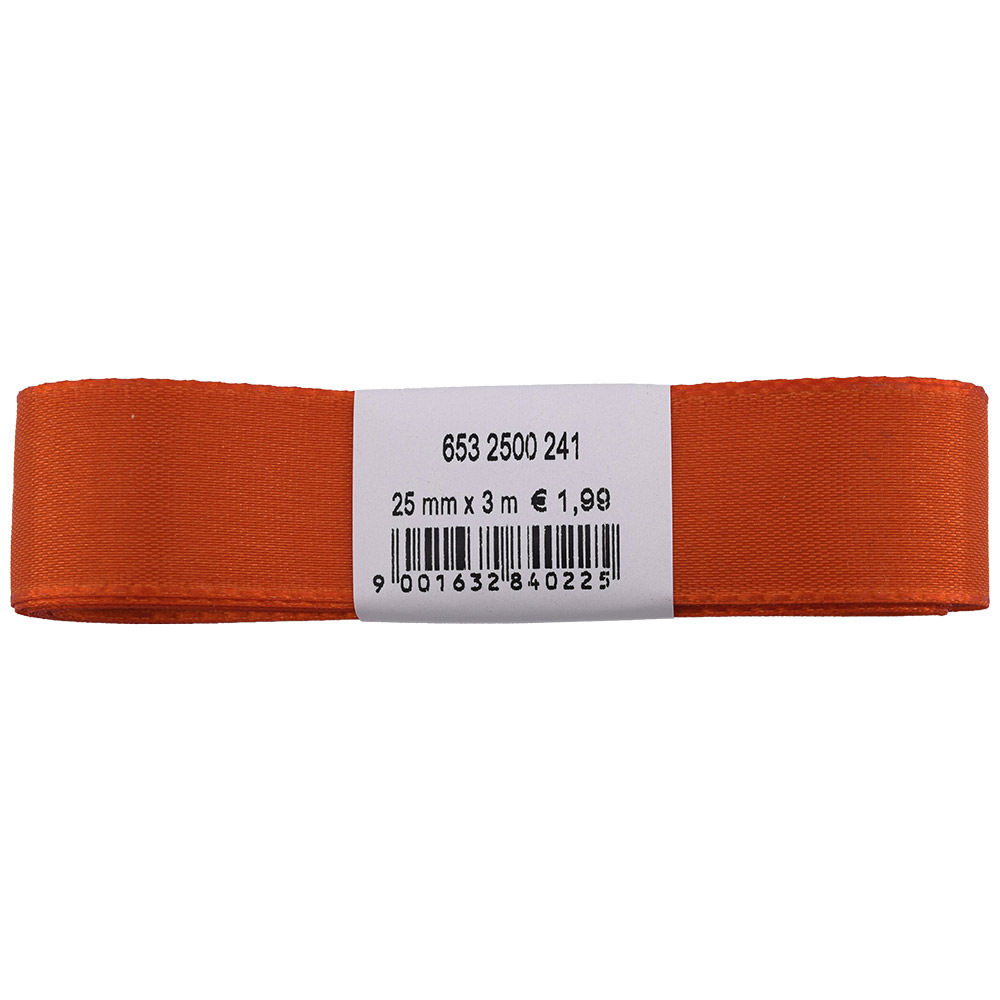 Taftband 25 mm x 3 m orange