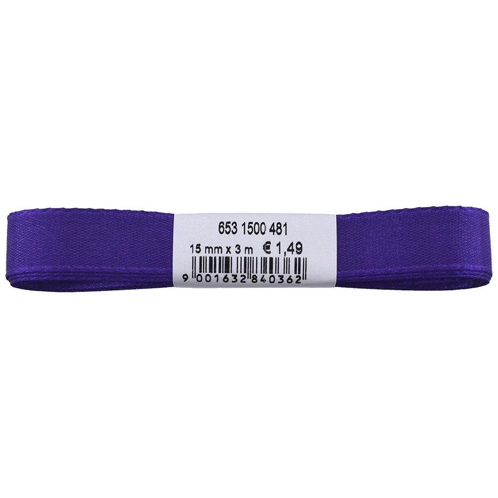 Taftband 15 mm x 3 m violett