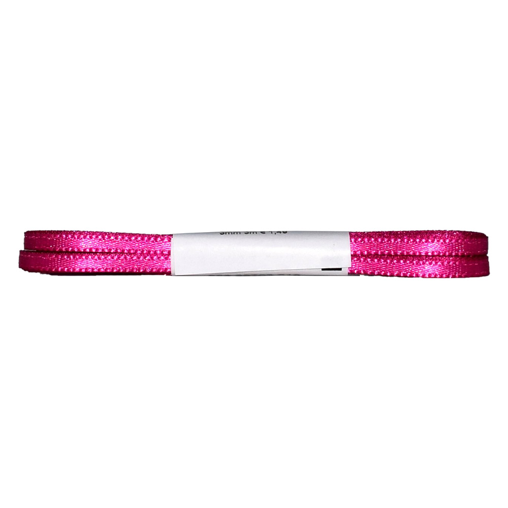 Satinband 3 mm x 3 m pink