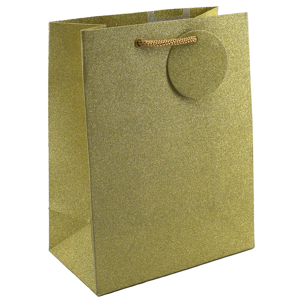 Geschenktragetasche mittel 18 x 23 x 10 cm gold