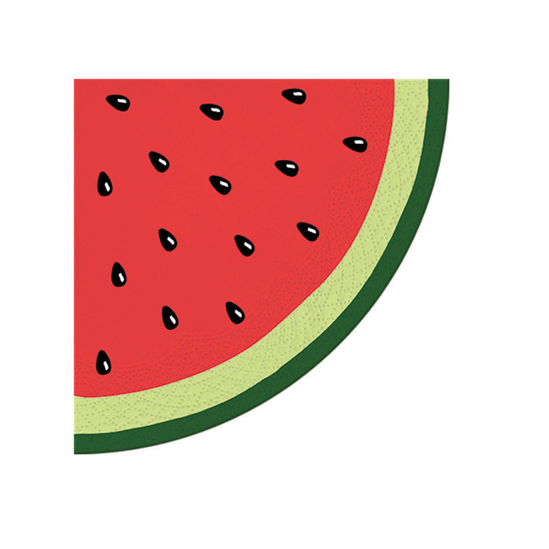 Servietten Wassermelone 33 x 33 cm 20 Stück bunt