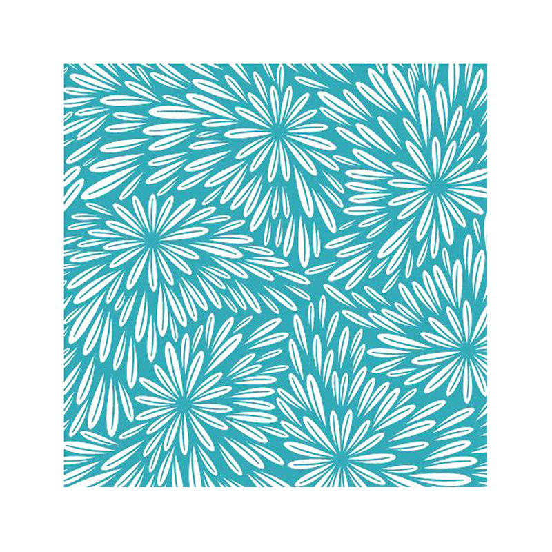 Servietten Blumen 33 x 33 cm 20 Stück blau