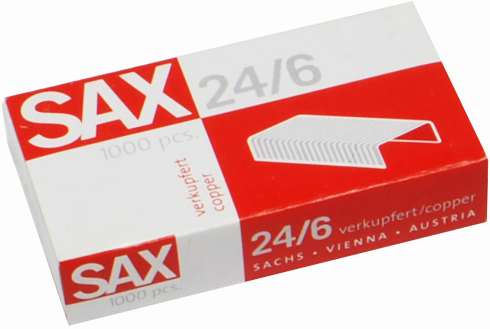 SAX Heftklammern Nr. 24/6 1000 Stück 