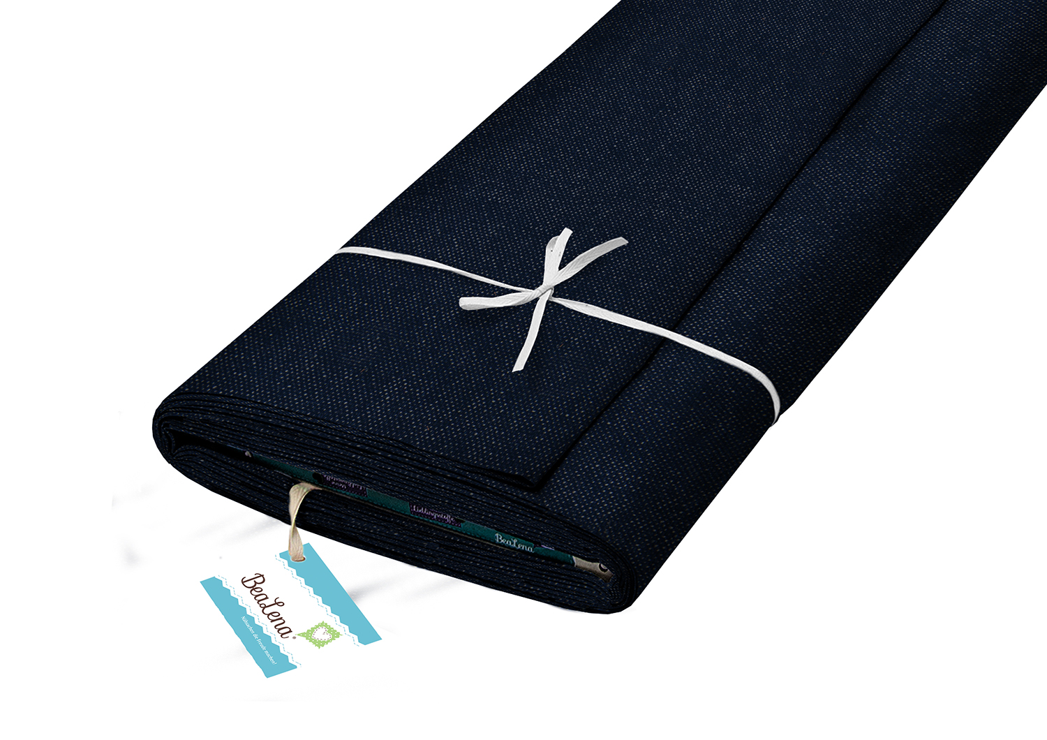 BEALENA Jeansstoff aus Baumwolle Uni 150 cm blau