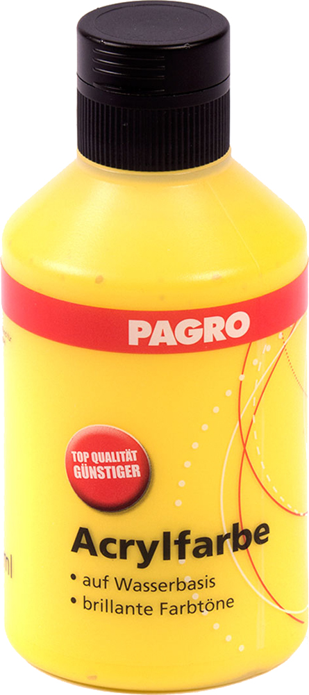 PAGRO Acrylfarbe 250 ml gelb