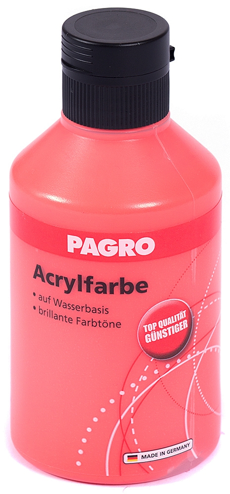 PAGRO Acrylfarbe 250 ml zinnoberrot
