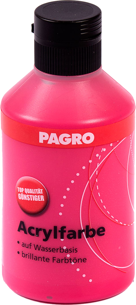 PAGRO Acrylfarbe 250 ml karminrot