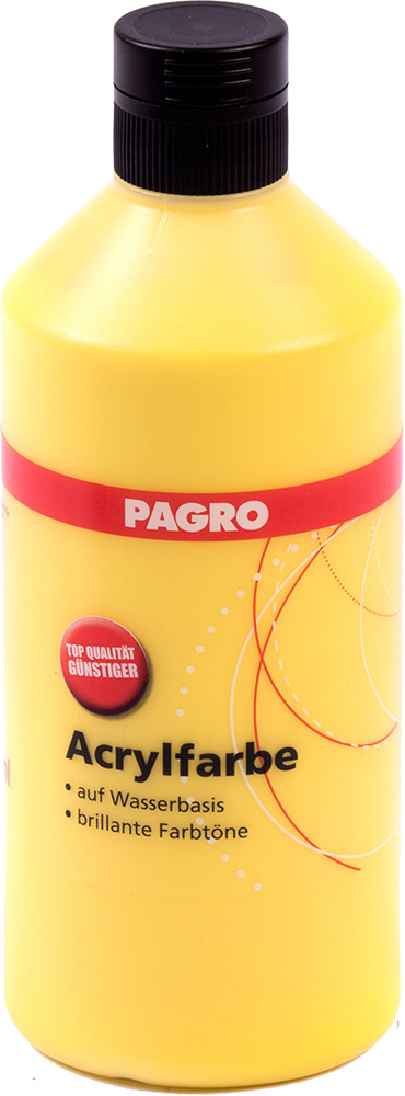 PAGRO Acrylfarbe 500 ml gelb