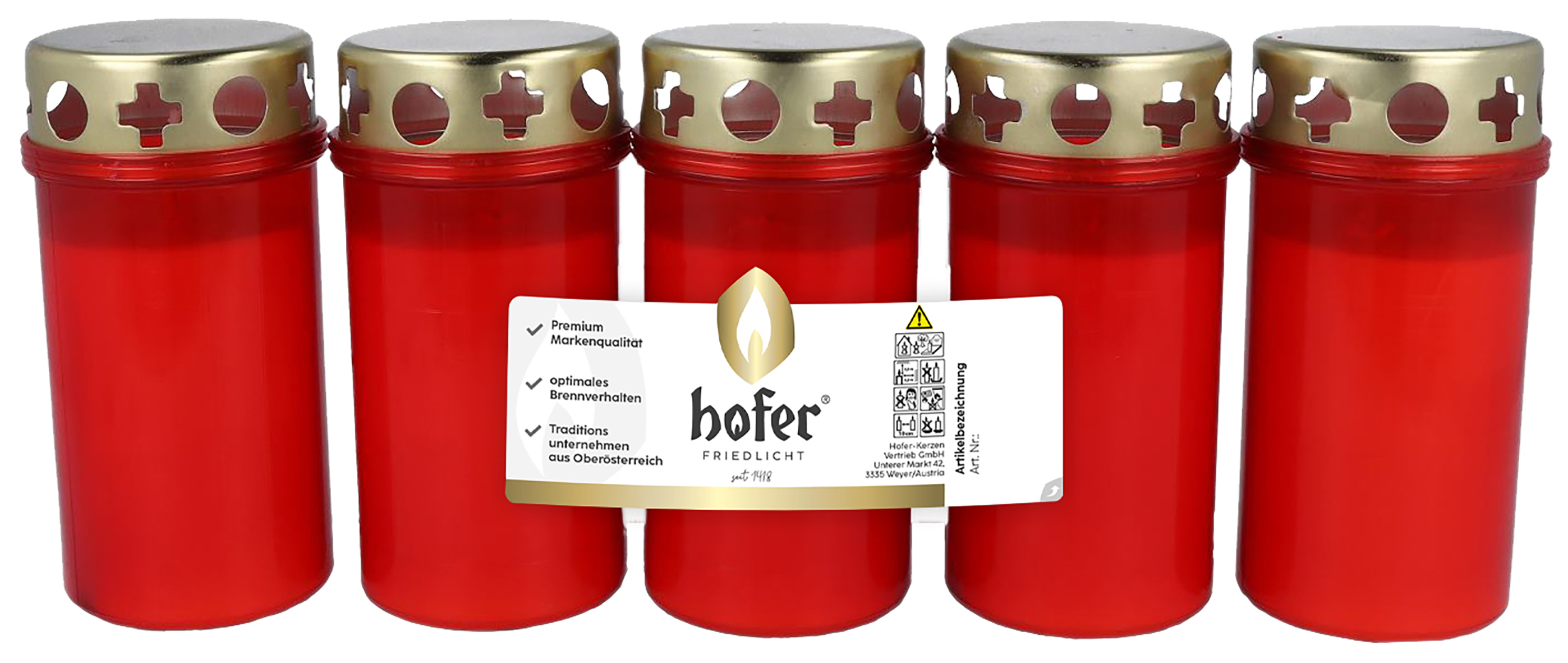 HOFER Brenner T3 mit Deckel 5 Stück