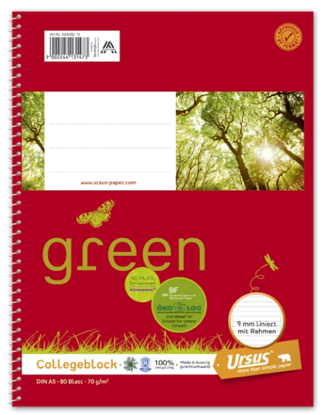 Cuaderno College Liso Matemáticas 80 Hojas 5 Mm