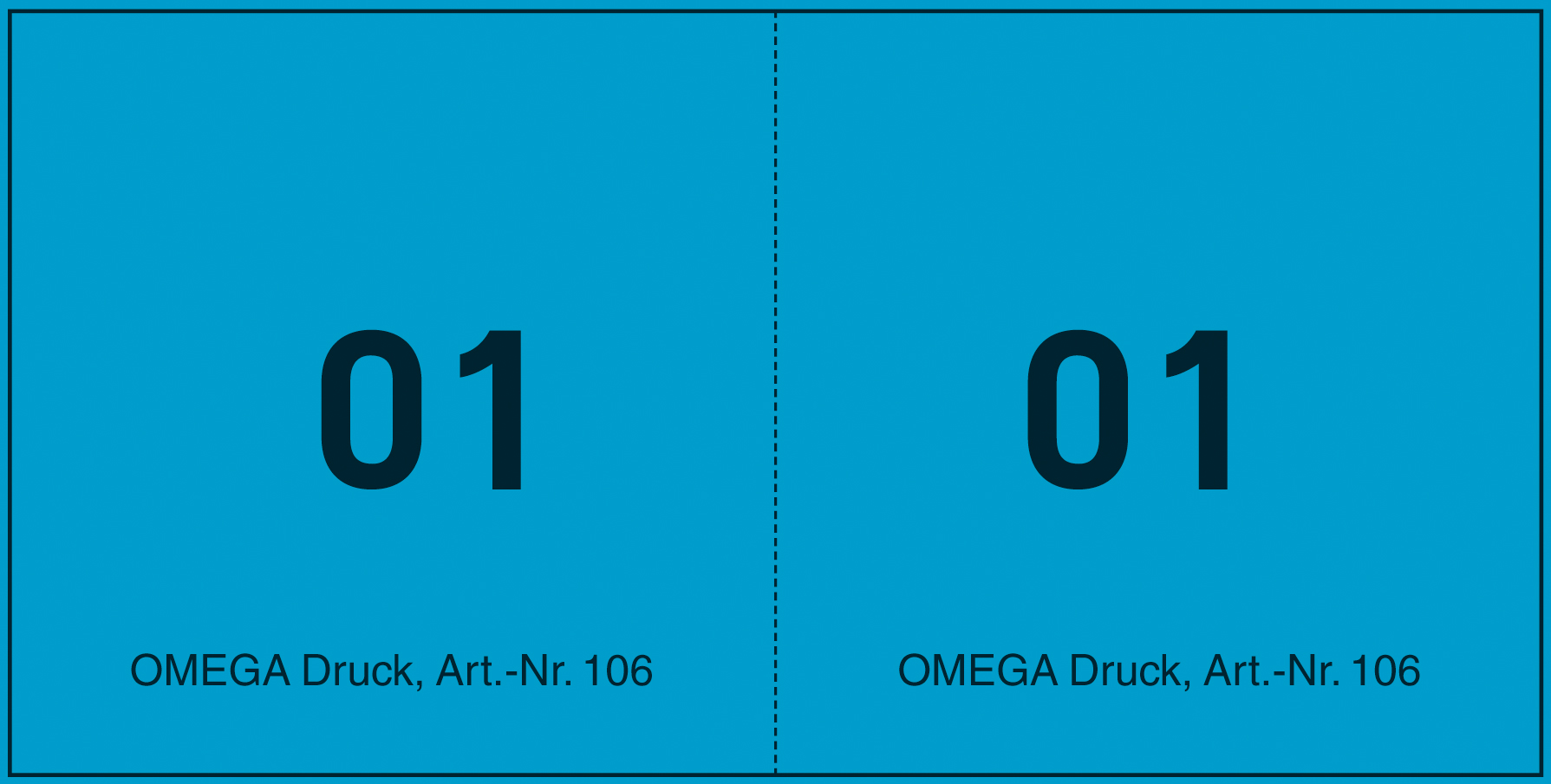 OMEGA DRUCK Bonblock 100 Blatt blau