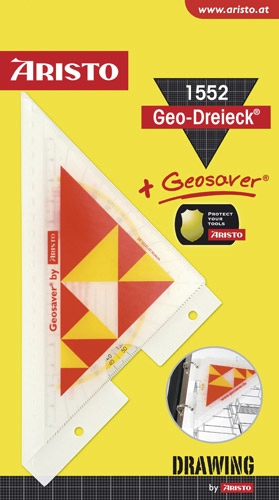 ARISTO Geodreieck mit Geosaver, 16 cm 