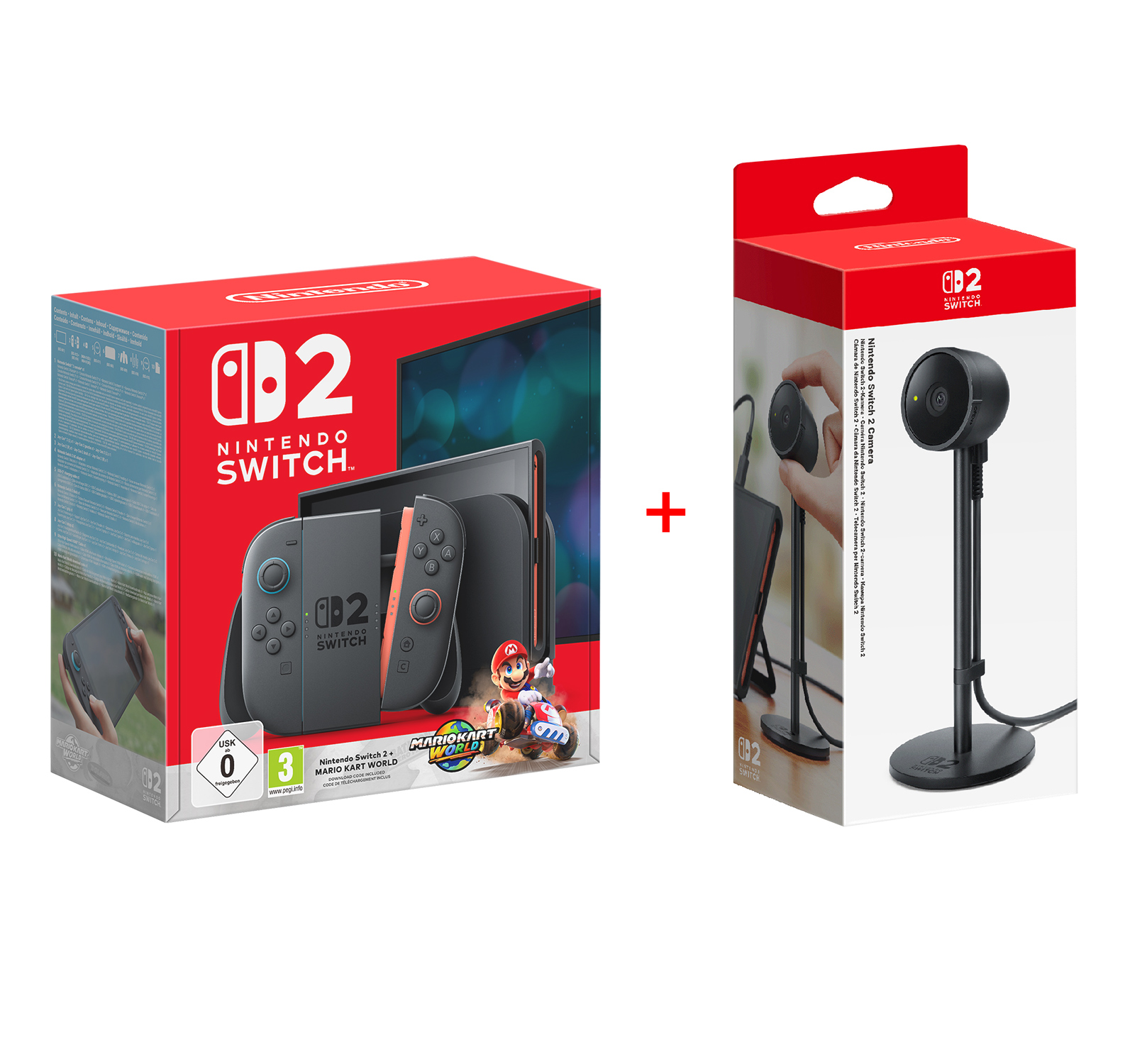 NINTENDO Konsole Switch 2 + Mario Kart World DLC + Switch 2-Kamera