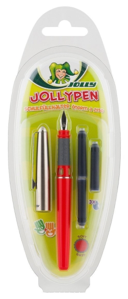 JOLLY Füllhalter - Jollypen, inkl. 3 Patronen, rot 