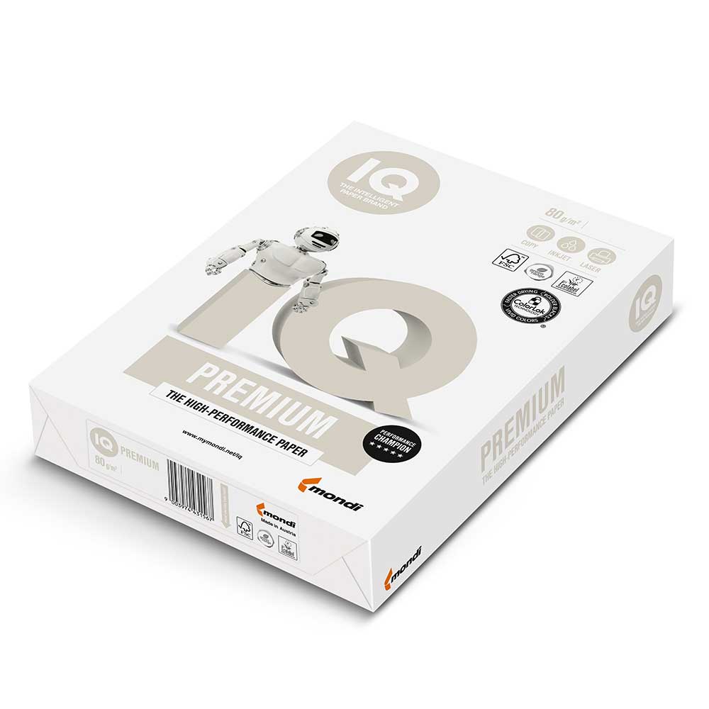 IQ Premium Kopierpapier A4 120 g 250 Blatt weiß