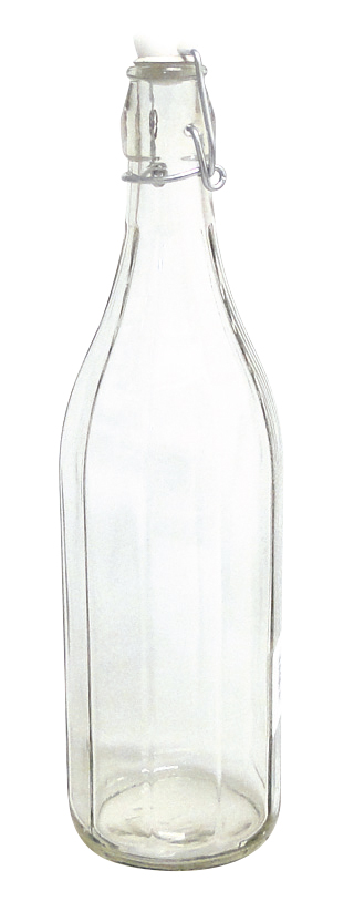 Glasflasche mit Bügelverschluss 1 Liter