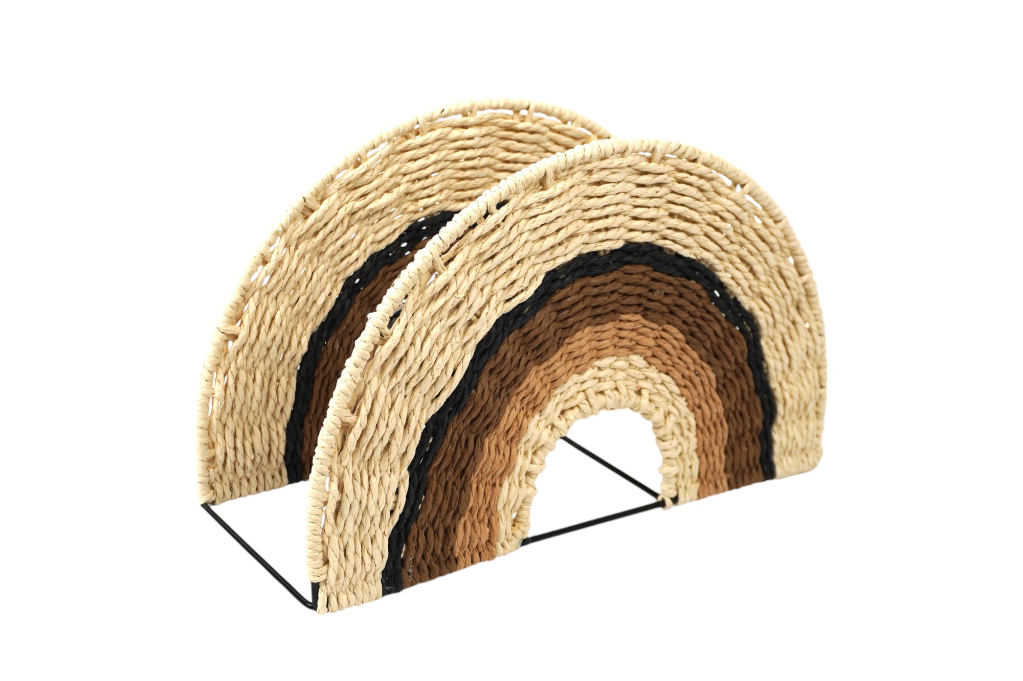 NOVOOO Zeitschriftenhalter Sommer 20 x 13 x 35 cm braun