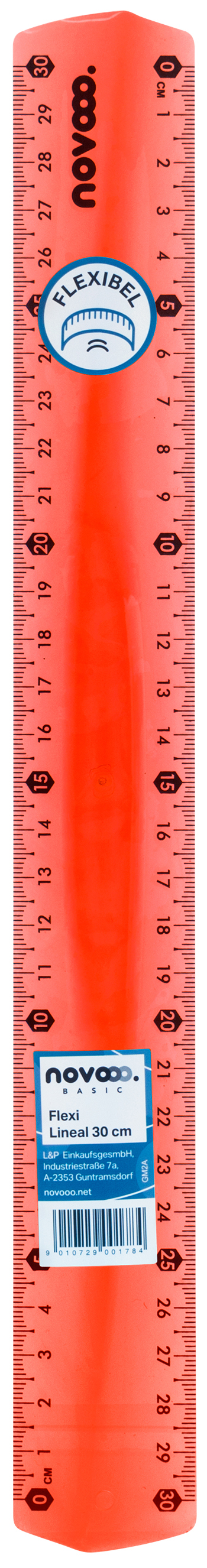 NOVOOO Basic Flexi Lineal 30 cm farblich sortiert