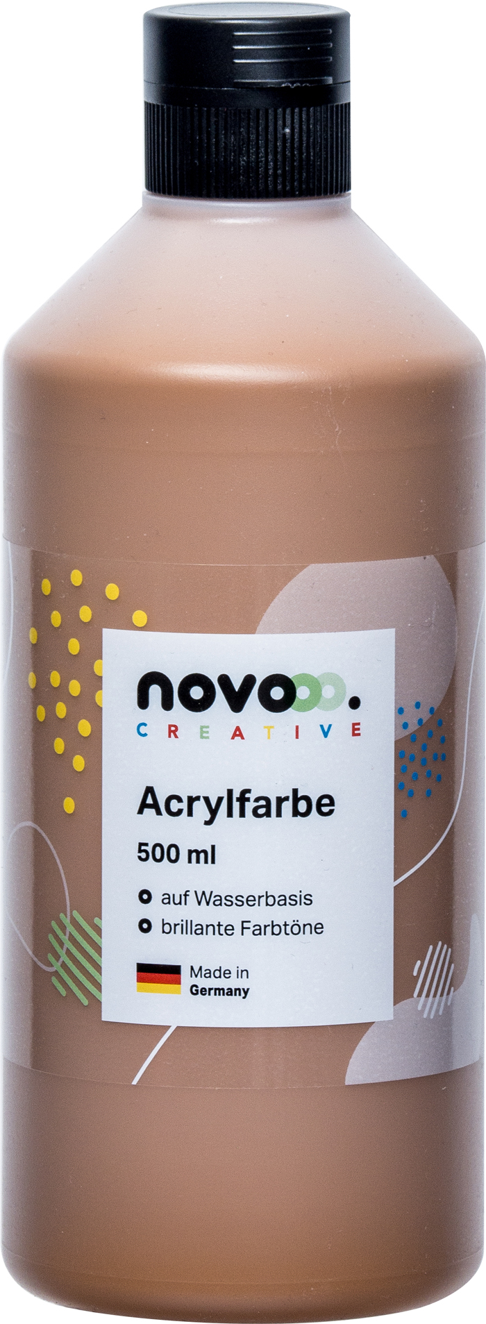 NOVOOO Creative Acrylfarbe 500 ml mittelbraun