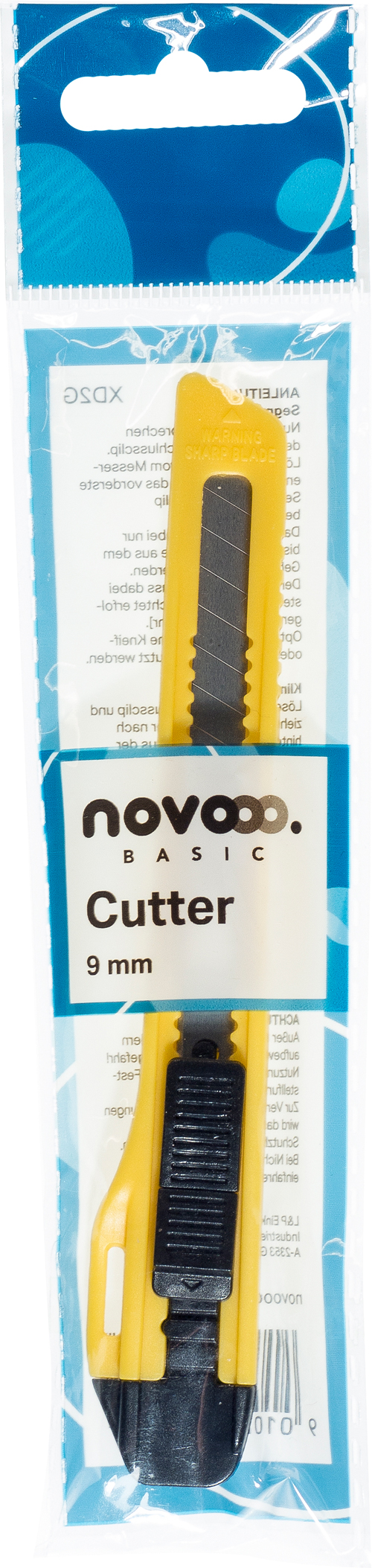NOVOOO Basic Cuttermesser klein 9 mm farblich sortiert