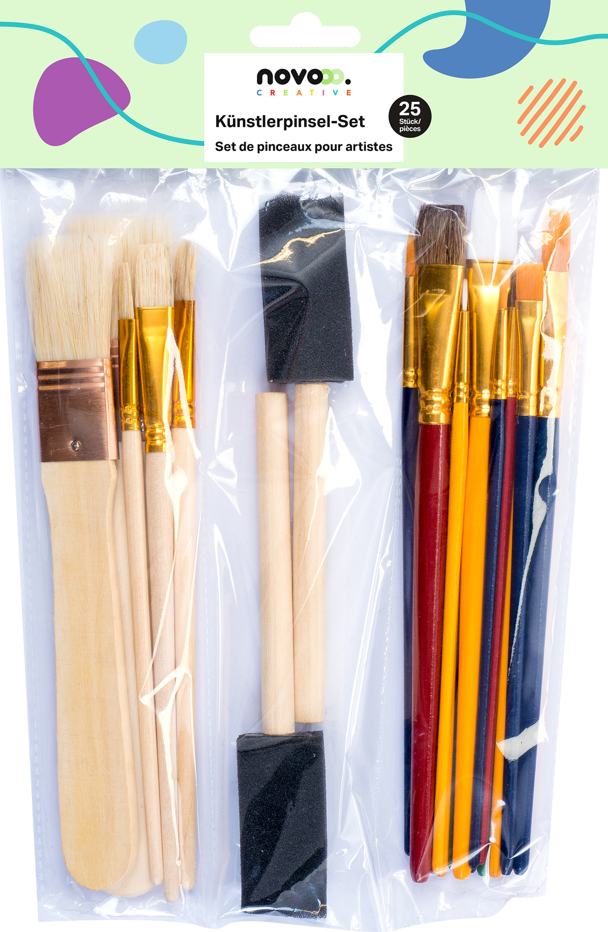 NOVOOO Creative Künstlerpinsel-Set 25-teilig