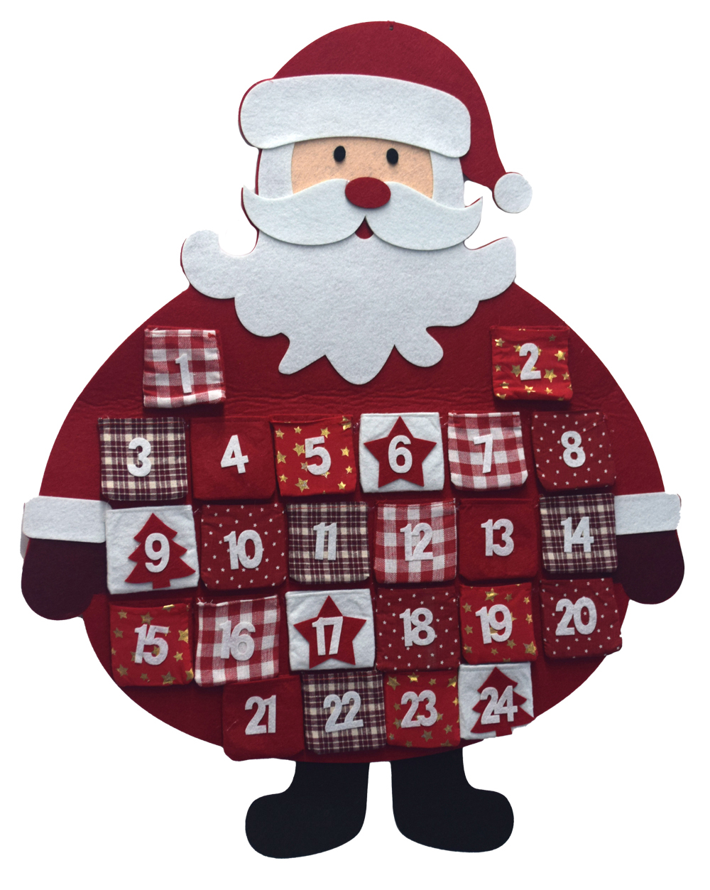 NOVOOO Seasons Adventkalender Weihnachtsmann 57 x 70 cm
