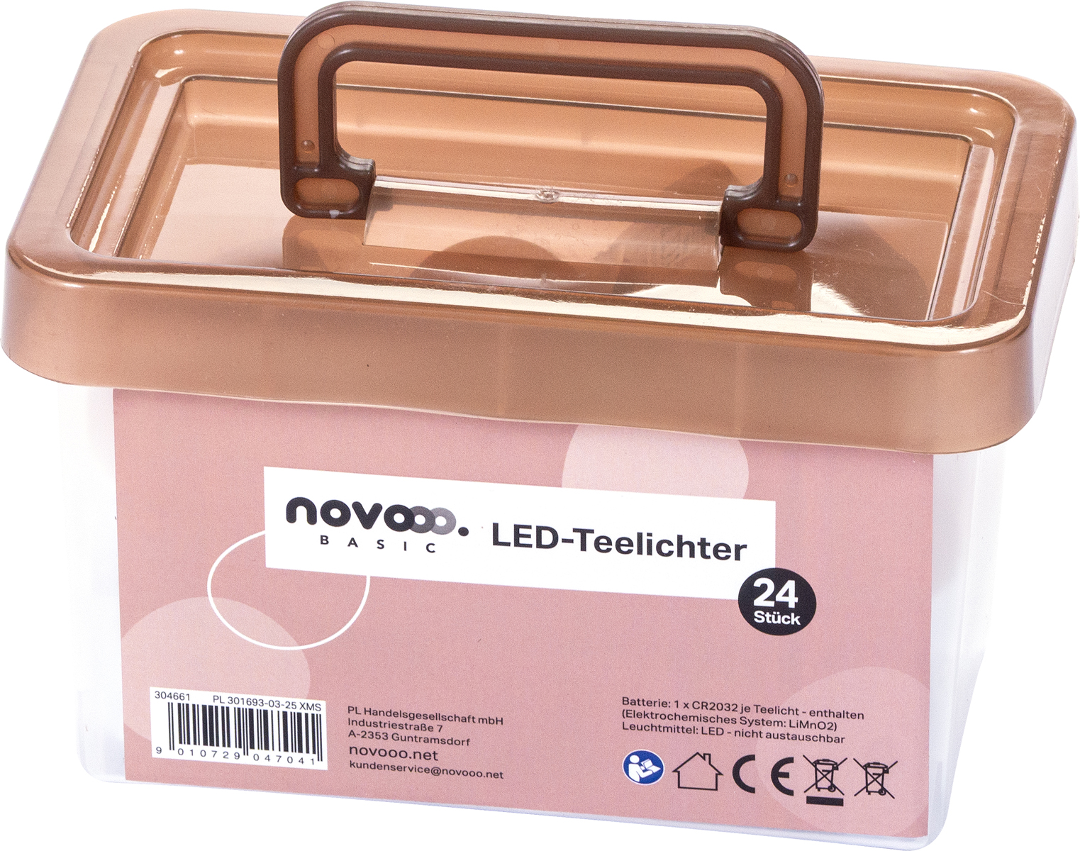 NOVOOO Basic LED-Teelichter 24 Stück