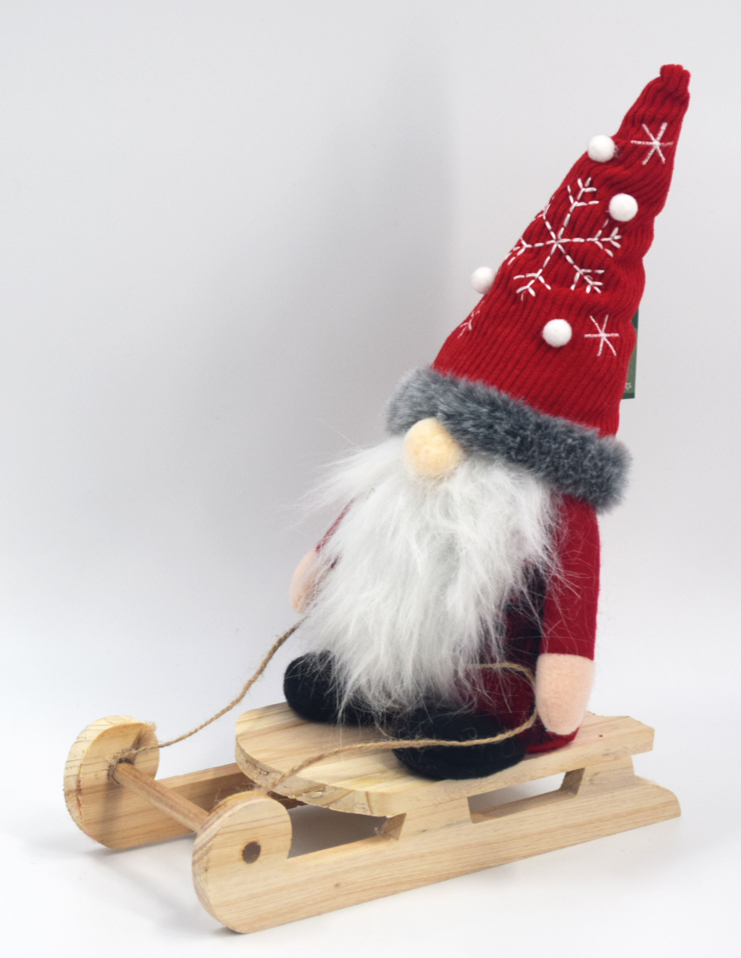 NOVOOO Seasons Wichtel auf Schlitten 30 cm