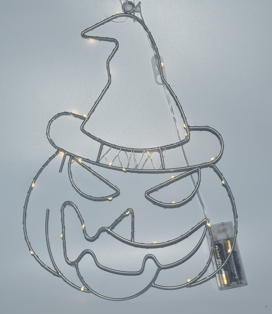 NOVOOO Seasons LED Hängedeko Kürbiskopf 35 x 20 cm