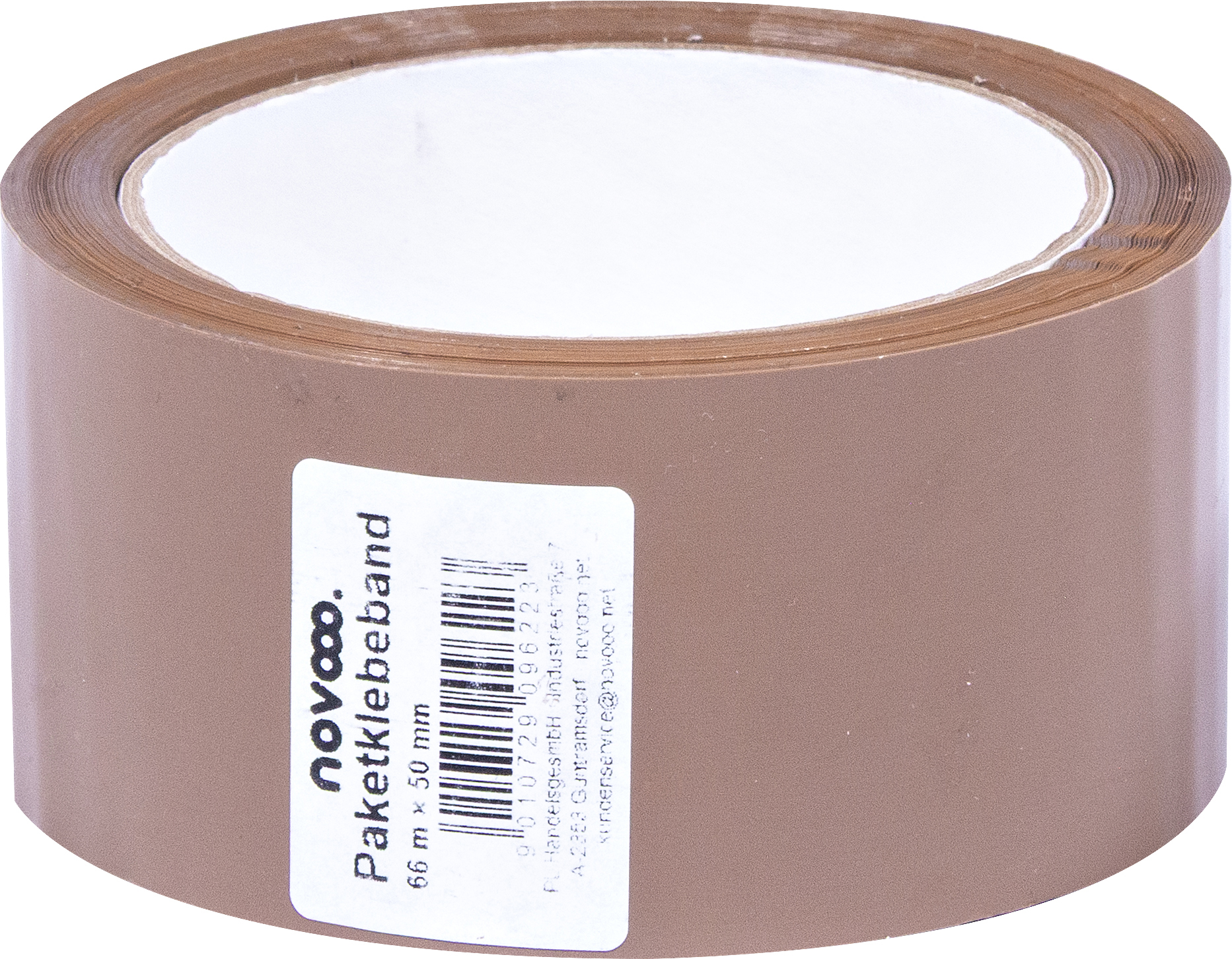 NOVOOO Klebeband 66 m x 50 mm braun