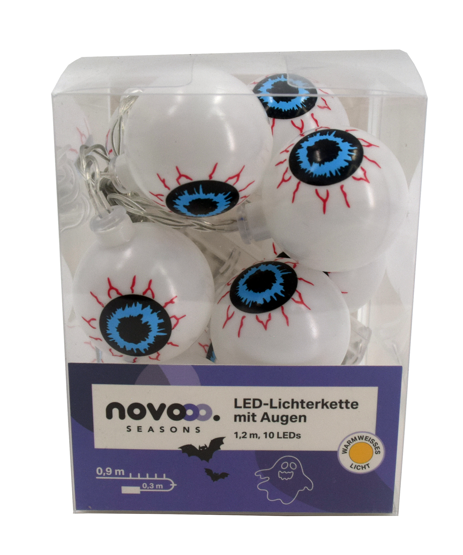 NOVOOO Seasons LED-Lichterkette mit Augen