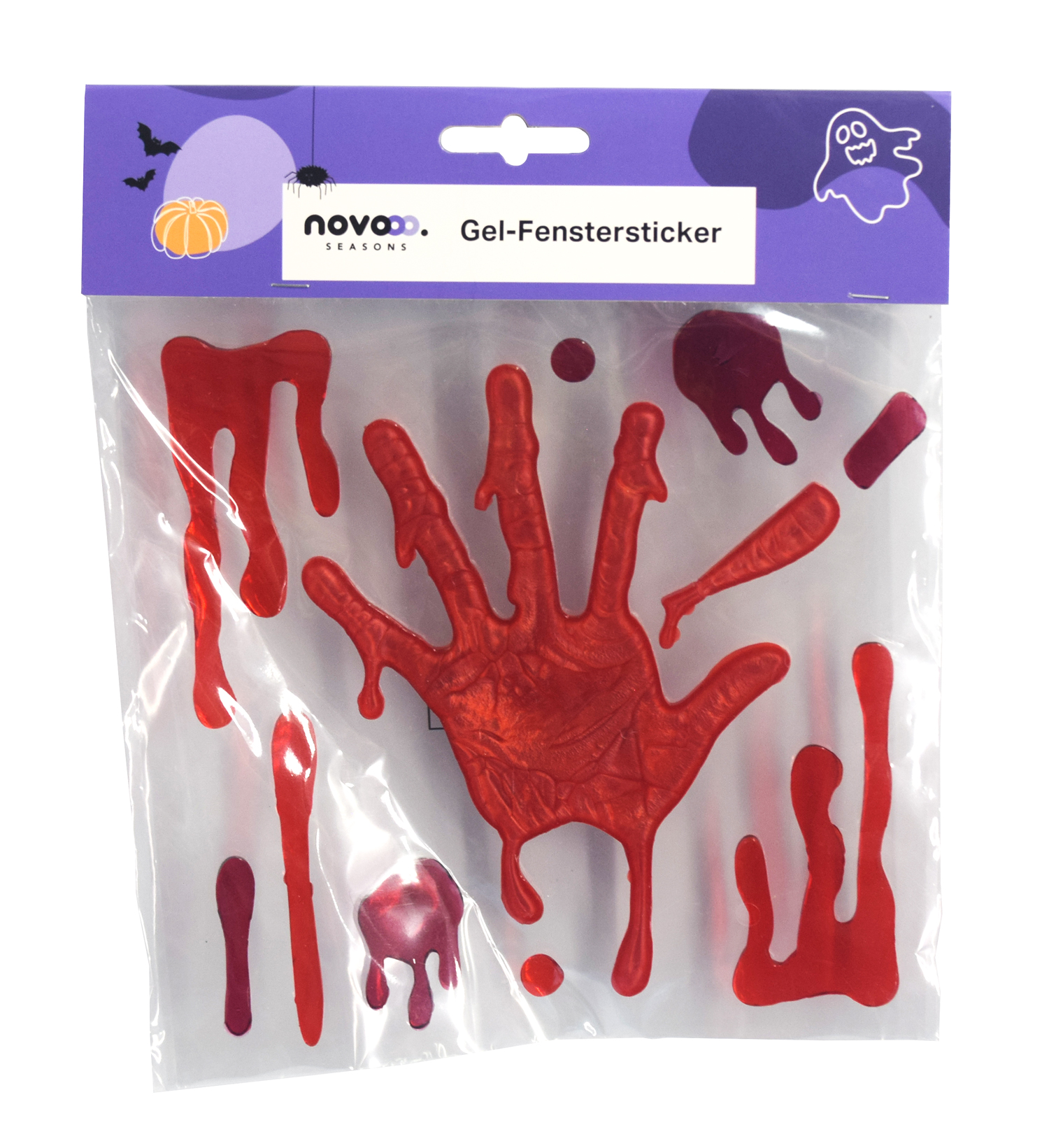 NOVOOO Seasons Gel-Fenstersticker Bluthand