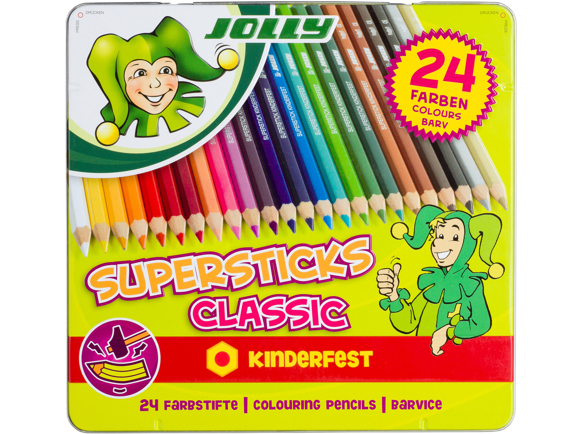 JOLLY Buntstifte Supersticks Classic 24 Stück mehrere Farben