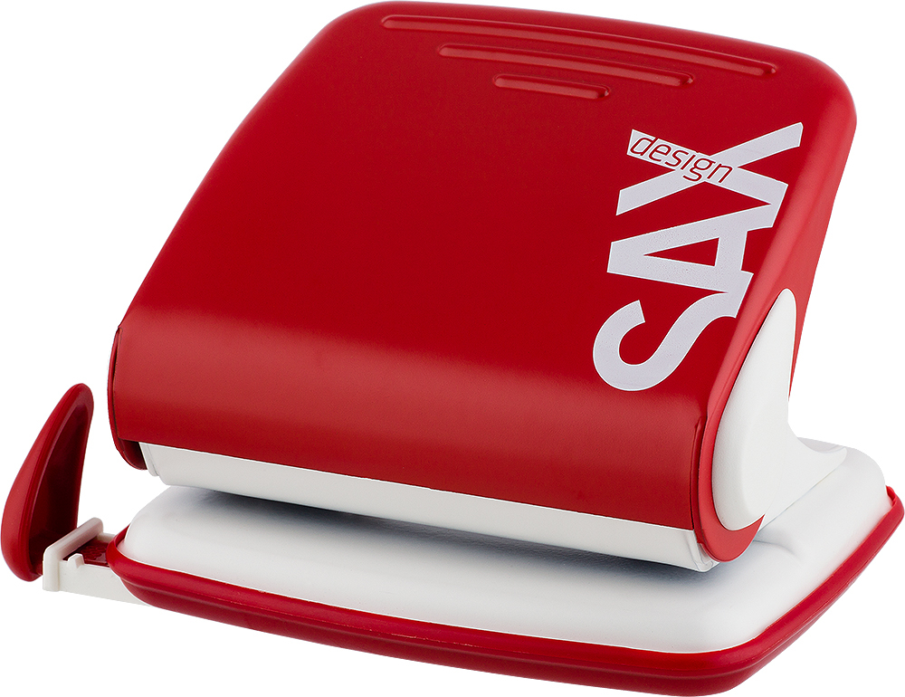 SAX Design Locher 418 für 25 Blatt rot