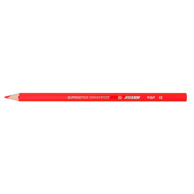 JOLLY Buntstift Superstick Classic kinderfest 1 Stück neon-rot