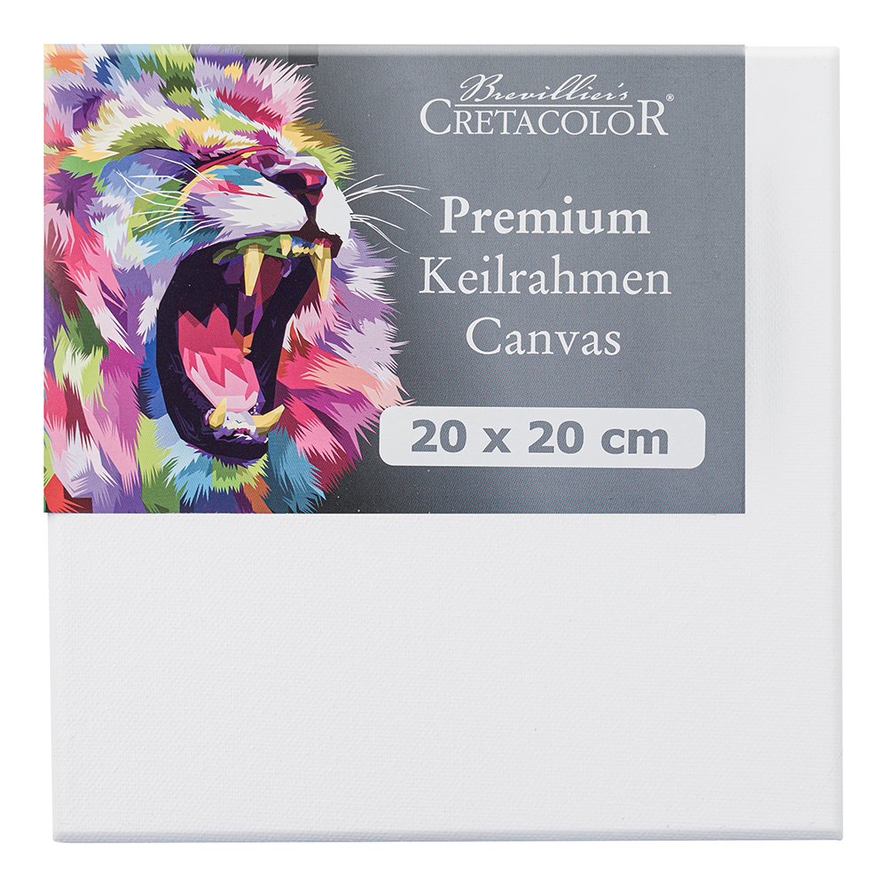 CRETACOLOR Premium Keilrahmen 20 x 20 cm weiß