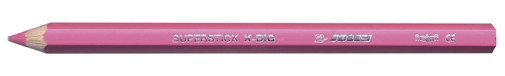 Rosa Farbstift mit spitzem Ende. Auf der Seite steht 'Superstick X-DIG'.