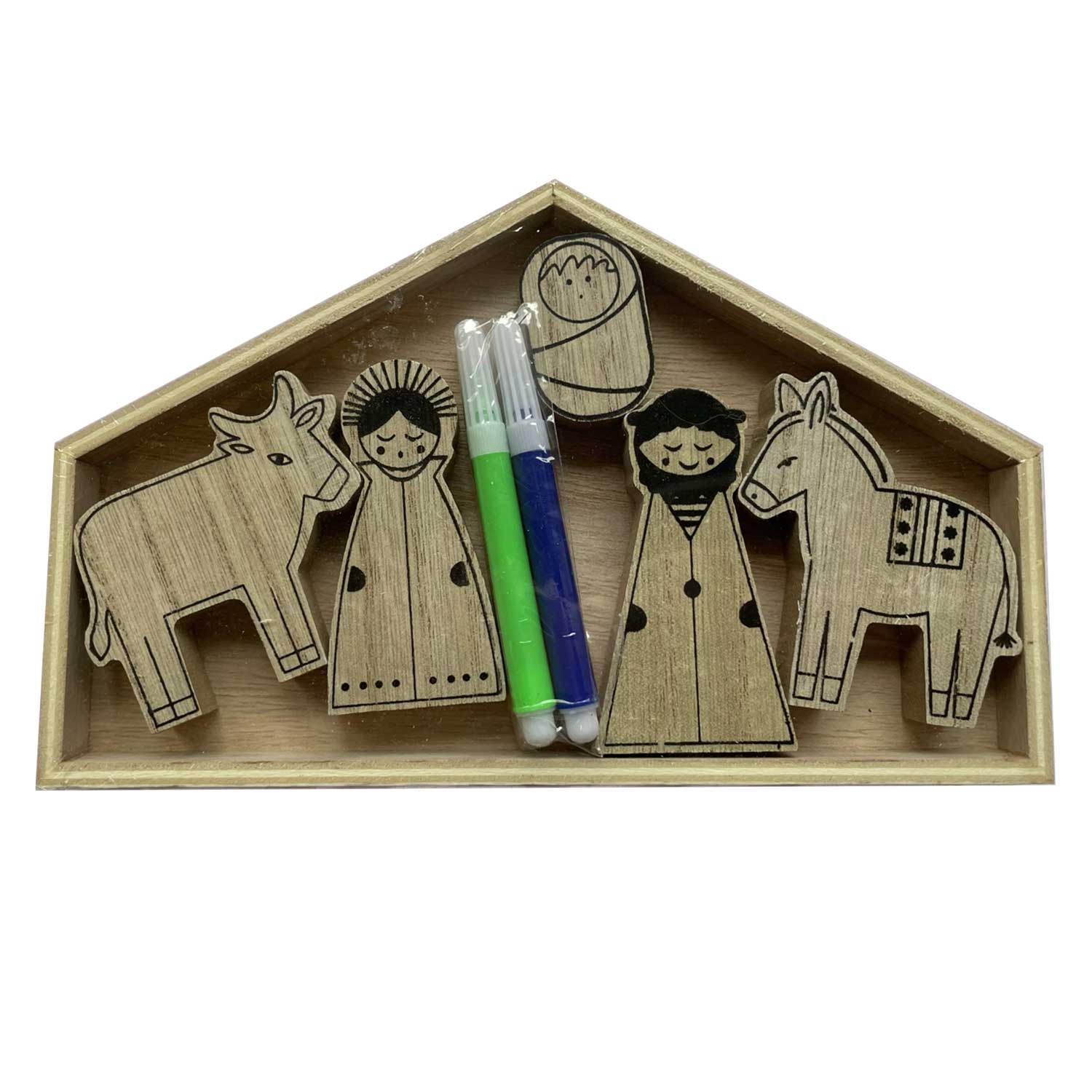 Krippenset Do-it-yourself ca. 20,5 x 12,8 x 8 cm