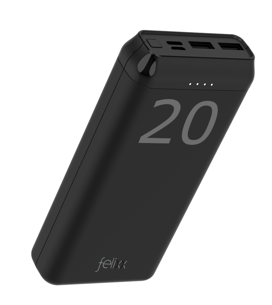 FELIXX Powerbank Pro 20.000 mAh schwarz