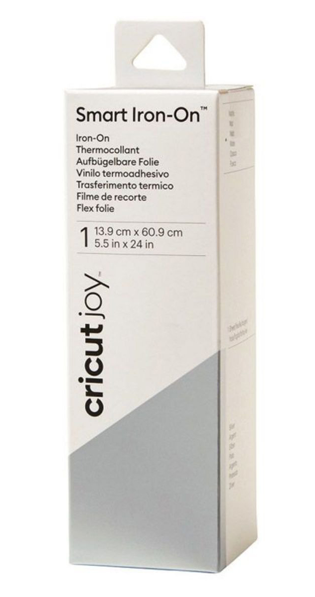 Verpackung für Smart Iron-On Folie. Maße 13,9 cm x 60,9 cm.