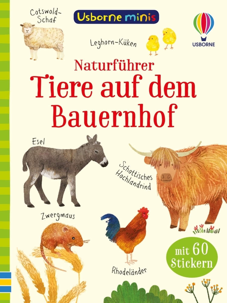 Usborne Minis Naturführer: Tiere auf dem Bauernhof - Taschenbuch