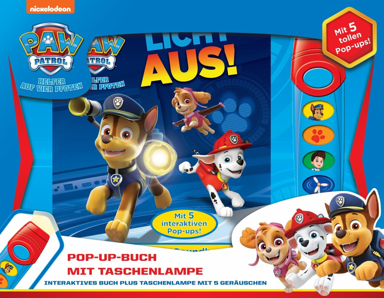 Emily Skwish: Buch & Sound Spiel-Set, PAW Patrol, Licht aus! - gebunden