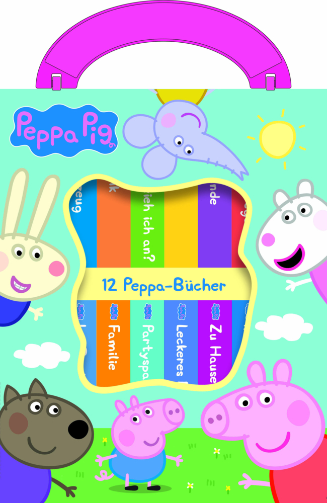 Peppa Pig - Meine erste Bibliothek - Bücherbox mit 12 Pappbilderbüchern - Peppa Wutz - gebunden