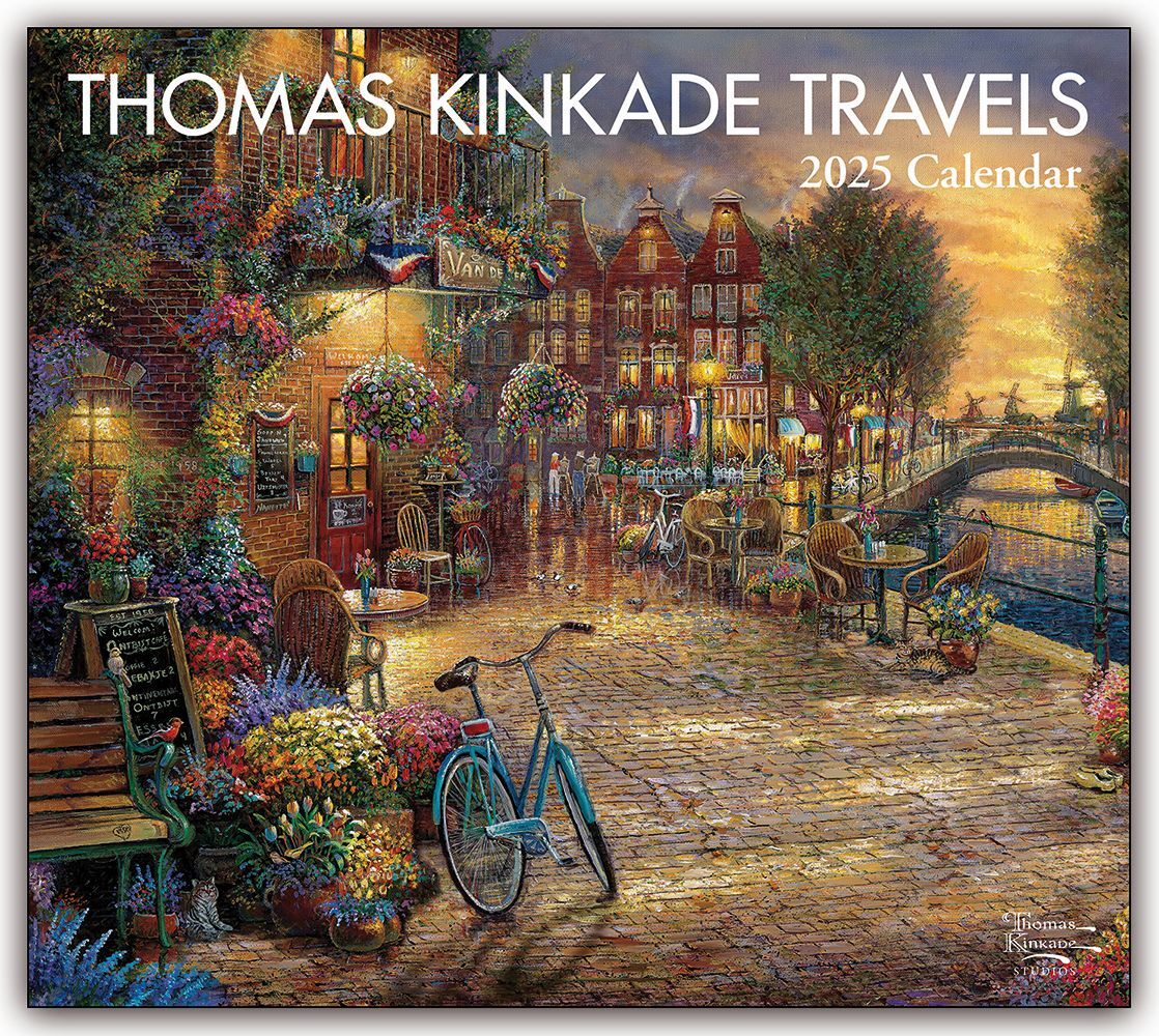 Thomas Kinkade: Thomas Kinkade Travels 2025 Deluxe Wall Calendar