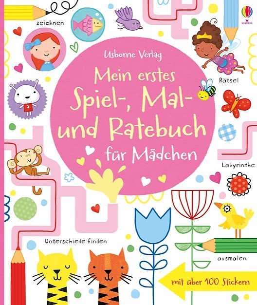 James Maclaine: Mein erstes Spiel-, Mal- und Ratebuch für Mädchen - Taschenbuch