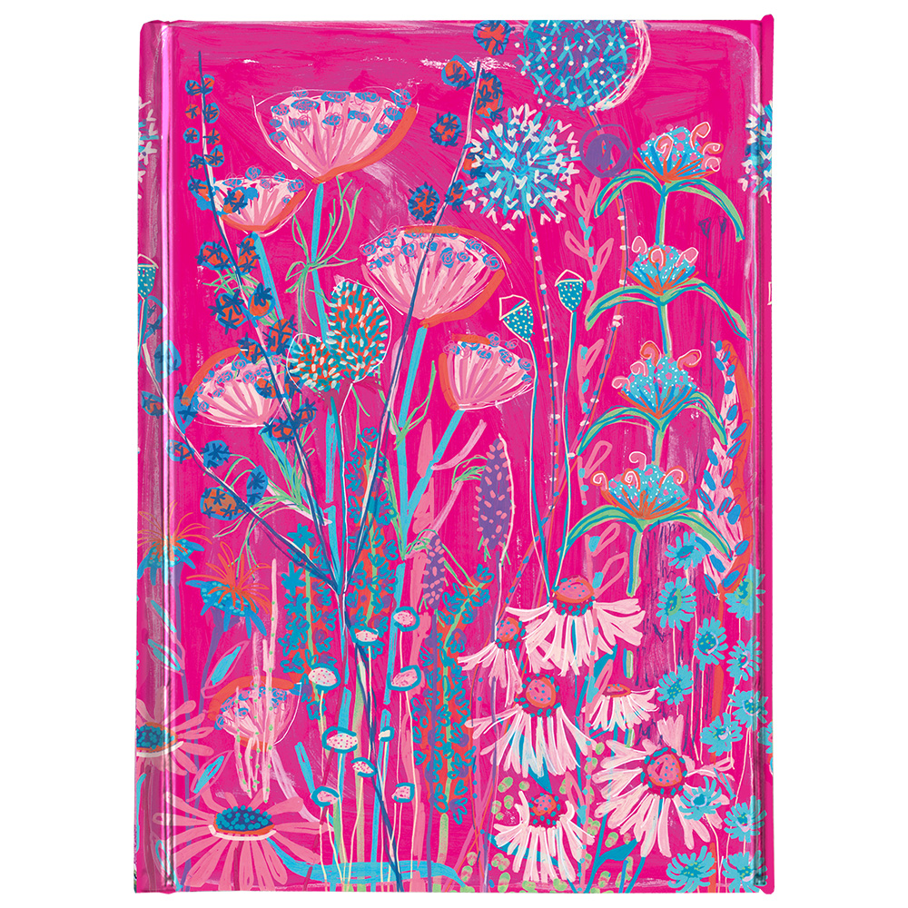 Premium Notizbuch Lucy Innes Williams Pinkfarbenes Gartenhaus A6 176 Seiten liniert pink