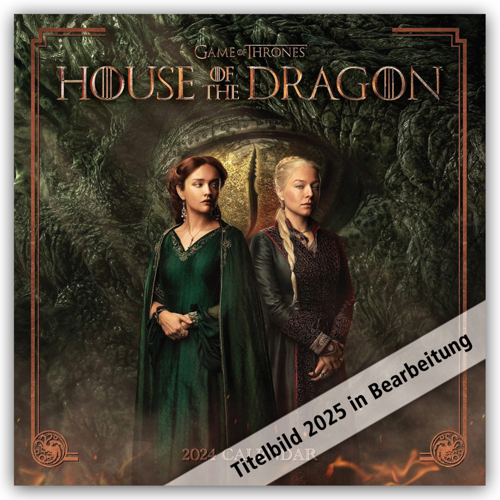 Danilo Promotion Ltd: Game of Thrones - House of the Dragon - Offizieller Kalender 2025