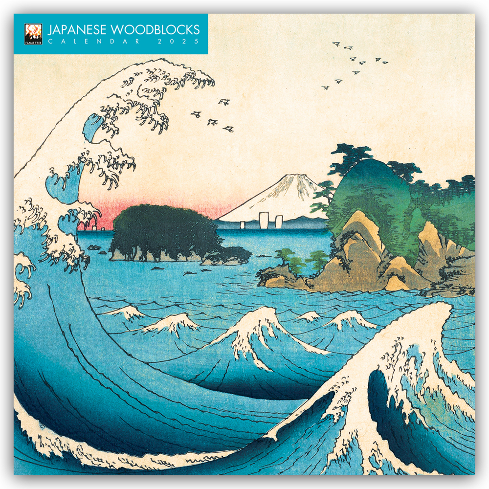 Flame Tree Publishing: Japanese Woodblocks - Japanische Holzschnitte 2025