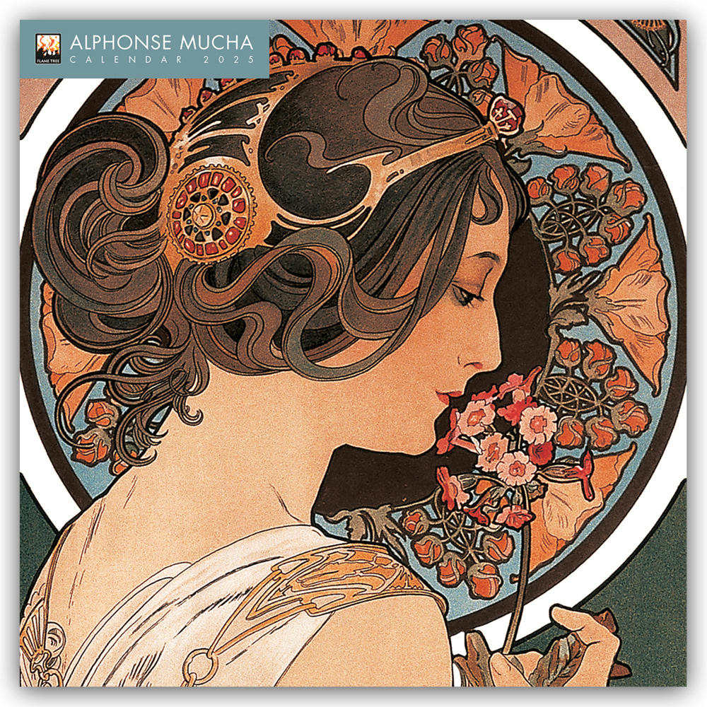 Flame Tree Publishing: Alphonse Mucha - Alfons Mucha 2025